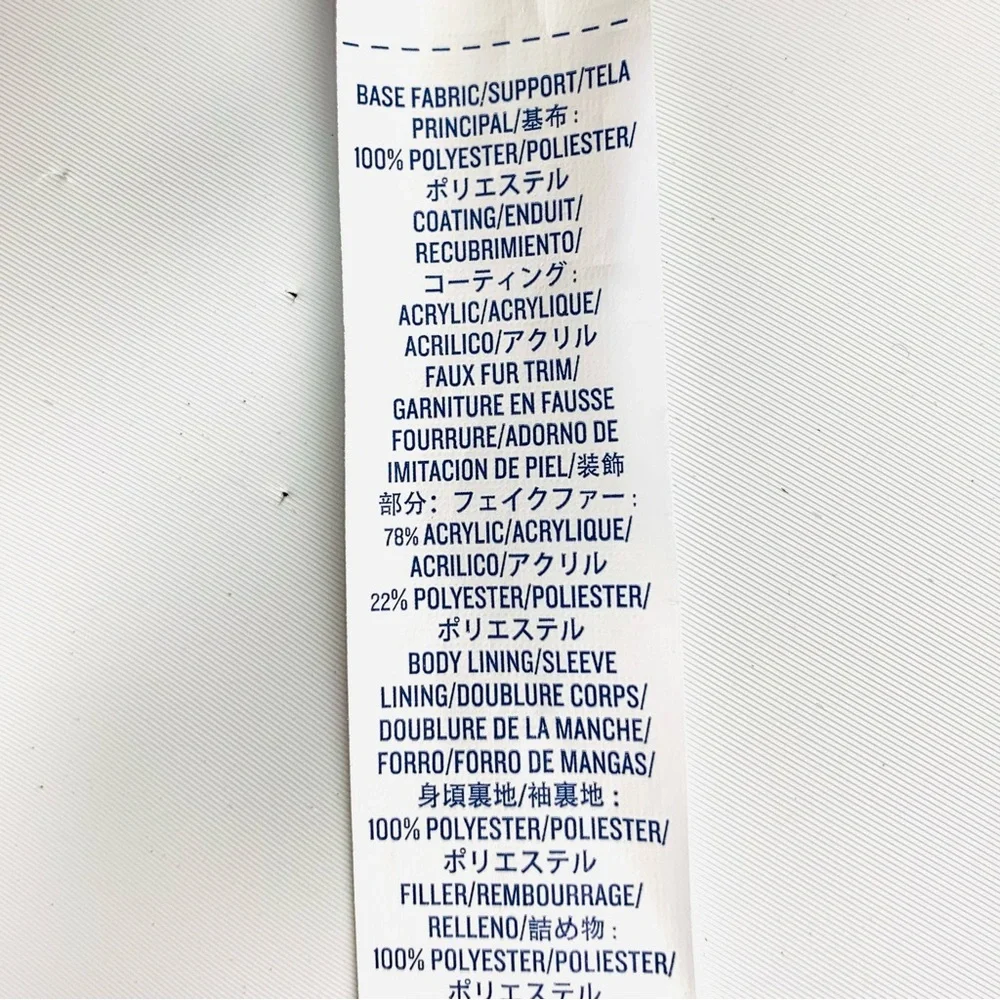 Old Navy Women’s Puffer Jacket Size XL - Cream with Faux Fur Collar Winter Coat - Picture 13 of 15